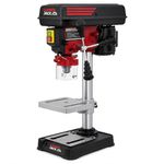 LUMBER JACK 5 Speed Pillar Drill Press has a 13mm Chuck, 240v UK Plug, Workbench Repair Tool, Mini Bench Top Drilling Machine, for Woodworking
