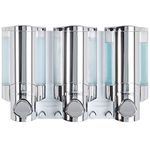 Better Living Products 76345 AVIVA Three Chamber Dispenser, Chrome