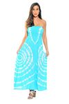 21611-TW-1X Riviera Sun Strapless Tube Maxi Dress / Summer Dresses