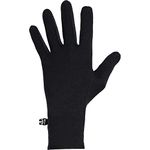 Icebreaker Merino Quantum Winter Gloves for Women, Men, with Touchscreen Tips, Merino Wool - Soft, Mid-Weight Glove Liners for Layering with Silicone Palm - Warm Gloves for Men, Women - Black, Medium