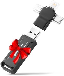 Auto Backup Photo-Stick-for-iPhone 256GB USB-Flash-Drive, 4-in-1 iPhone-Storage Secure Backup Photos & Video on iPhone, iPad, Android, Mac/PC, Thumb-Drive–for-iPhone-Memory-Stick & File transfer Drive