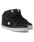 DC Shoes Men's Pure HIGH-TOP WC Shoe, Black/Black/White, 10.5 UK