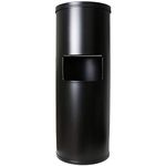 GoodEarth Black Floor Stand Wipe Dispenser - Includes High Capacity 7 Gallon Built-in Trash Receptacle - for Sports Centers, Fitness Clubs, Schools, and Commercial and Residential Facilities