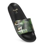 YOHO Tropica Printed Comfortable Women Slides | Stylish & Waterproof | Soft Inner Lining On Strap