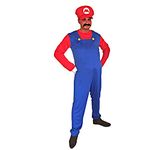 New Adult Men Super Mario Luigi Bros Plumber Brothers Fancy Dress Outfit Costume L