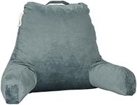 PrimeCables Comfortable Reading Pillow, Memory Foam Back Pillow for Bed Sitting Support 18x15 Inch Back-Rest Sit-Up for Home, College Dorm Essentials, Washable Velour Cover, Dark Green