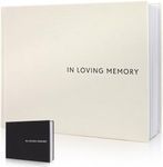 ZICOTO Beautiful Linen Funeral Guest Book for The Celebration of Life - The Perfect in Loving Memory Book with Ample Space to Sign in for Guests - Premium Craftsmanship for Honoring Loved Ones