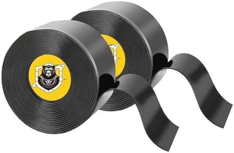 PHIXBEAR 2 Rolls Bike Handlebar Tape, Baseball Bat Grip Tape, Self Fusing Silicone Tape, 1in X 3.3FT