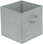 Debbu Basics Fabric Clothing Storage Bins - 10.6" x 10.6" x 11" - Collapsible Storage Cubes Organizer with Handles, Linen Foldable Storage Baskets Cloth Box Containers, Closet Organizers