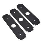 8" Edger Blade AC04215 Compatible with Ryobi Edgers Models RY15518 RYEDG11 UT50500 UT15518 P2310 & P2300B, Reversible Heavy Duty Hardened Steel Edger Blade Replacement, with 1 Inch Center (3 Pack)