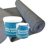 Rubber Roofing Kit for Flat Roofs - includes 1.2mm EPDM Membrane and Adhesives (4m x 6m)