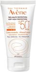 Eau Thermale Avène Very High Sun Protection Mineral Cream SPF 50+, Face Sunscreen, Broad-Spectrum for Sensitive, intolerant and eczema-prone skin, Dermatologist-Recommended Mineral-Based Zinc Oxide Formula, 50 ml