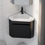 eclife 22" Corner Bathroom Vanity S