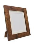 Metro Vintage Wood Photo Picture Poster Frame with Ivory Mount 12 x 10 Image Size 10 x 8 inch