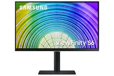 SAMSUNG ViewFinity S60UA Series 24-Inch WQHD Monitor, 75Hz, IPS Panel, USB-C, HDR10 (1 Billion Colors), Height Adjustable Stand, TUV-Certified Intelligent Eye Care (LS24A608UCNXGO),Black