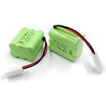 Gecoty 7.2V RC Battery, 2 Pack 1500mAh Ni-Cd Rechargeable AA Battery Packs with Tamiya Plug for RC Trucks, Electric Toys, Household Appliances, Power Tools