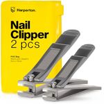 Harperton Nail Clipper Set - Fingernail + Toenail - Stainless Steel