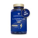 Natural L CARNITINE 2000 mg Tablets. 120 Capsules 2 Months. High Concentration Energy Pills. Improves Sports Performance, Muscle Recovery & Resistance. CE Manufactured. N2 Natural Nutrition