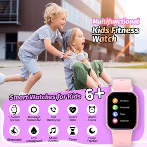 Kids Smart Watch – Pink Touchscreen GPS Tracker