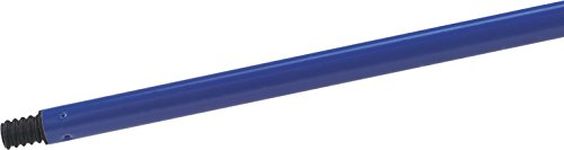 Carlisle FoodService Products Plastic Mop Handle, Threaded, Broom Handle with Coated Metal Handle for Cleaning, Restaurants, Kitchen, Hospitals, 48 Inches, Blue, (Pack of 12)