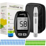 Diabetes Test Kit [2021 Upgrade] USB Data Transmission, Blood Glucose Monitor, 900 Memory, Hypo and Ketone Warning with 50 Test Strips and 50 Lancets - in mmol/L by VivaChek Ino Glucometer