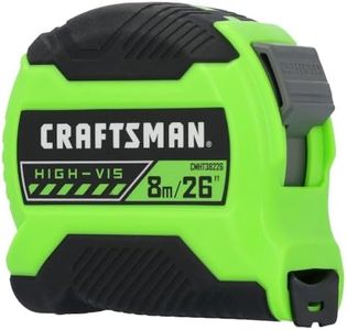 CRAFTSMAN Hi-Vis Tape Measure High-Visibility 8M/26-Ft Black and Green (CMHT38226S)