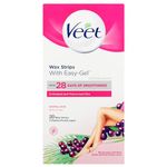 Veet Wax Strips for Legs & Body, Normal, 20s