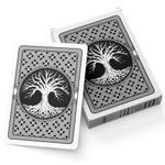 Metaphoracle Tree of Life Blank Playing Cards - Deck of 60 DIY Customizable Blank Poker Cards to Create Your Own Oracle Cards, Card Games and Divination Tools (Black)