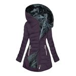 Todays Daily Deals Plus Size Coats for Women Winter Fleece Puffer Jackets with Hood Zipper Thicken Warm Parka Overcoats with Pockets