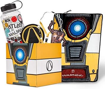 JUST FUNKY Official Borderlands LookSee Collector Mystery Gift Box - Includes Claptrap Blanket, Lanyard, Water Bottle, and More - Exclusive Fan Toy Collectible Set | Licensed Merchandise
