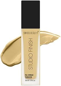 SWISS BEAUTY Matte Studio Finish Full Coverage Foundation Cream, Face Makeup, Shade- Medium Pale, 30Ml, All
