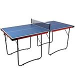 Panana Table Tennis Ping Pong Table, Indoor Midsize Tennis Table for Home Play, Flodable Ping Pong Table for Adults and Kids