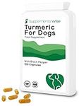 Turmeric For Dogs - Dog Pain Relief Anti Inflammatory for Hips and Joints - Dog Joint Supplements for Senior Dogs - Curcumin Turmeric Supplements for Dogs with Black Pepper - 120 x 500mg Capsules