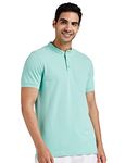 Amazon Brand - Symbol Men's Solid Regular Fit Polo Shirt (AW19MCPO_Snow Green S)