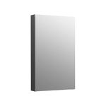 Kohler Maxstow Bathroom Mirror Cabinet, Silver Coated Glass - Storage for Medicine, Makeup, Toiletries - Slim Design, Deep Shelves, Slow Close, Rust-Proof, 38.1cm x 60.96cm x 9.04cm (1 Year Warranty)