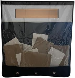 Nevkha Slimline Mail Slot Catcher, Post Letter Box Cage Ideal for UPVC, Glass, Wood and Metal Doors. Strong Adhesive Letters, Small Packages, Magazines. No Screws or Tools Required