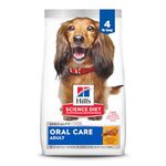 Hill's Science Diet Adult Oral Care Chicken, Rice & Barley Recipe Dry Dog Food for dental health, 4 lb Bag