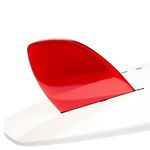 DORSAL Rudder Surf Fins for SUP Longboard Surfboard Center D-Fin 8.5" Red