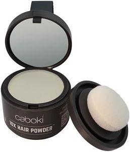 Caboki Thinning Hair Powder for Root Touch Up, Cover Gray & Fill in Hairline Loss, Edges . TALC-Free, Healthful Powder Volumizer for Men and Women. Silver White