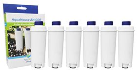 6X AH-CDE Compatible Water Filter for DeLonghi Espresso and Bean to Cup Machines DLSC002, SER3017, 5513292811, 9310926, 8004399327252