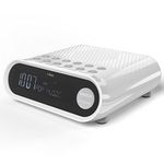 i-box DAB/DAB+ & FM Radio Alarm Clock, USB Charging Dimmable Large Digit Display Dual Alarm Clock with 3W Speaker, DAB Radio, USB Charging Port