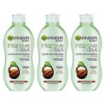 Garnier Intensive 7 Days Shea Butter & Probiotic Extract Body Lotion 400ml x Pack of 3, Ultra Replenishing Soothing Moisturiser, Up to 7 Days Hydration, For Very Dry Skin, Fast Absorbing & Non Greasy