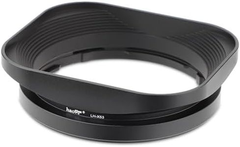 Haoge LH-X53 Bayonet Square Metal Lens Hood for Fujifilm Fuji Fujinon XF 35mm F1.4 R / XF35mmF1.4 R, XF 18mm F2 R / XF18mmF2 R Lens on X-Pro2 X-Pro1 X-T2 X-T1 X-T20 X-T10 X-E2S X-A5 X-A20 X-E3 X-H1