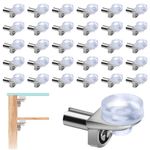 LOOPES 40PCS Shelf Support Pegs 5mm 1/5Inch,Support Wardrobe Shelf Pins Kitchen Cupboard Shelf Pegs Glass Shelf Supports Suction Cup Bracket Shelf Pegs for Kitchen Furniture Book Shelves