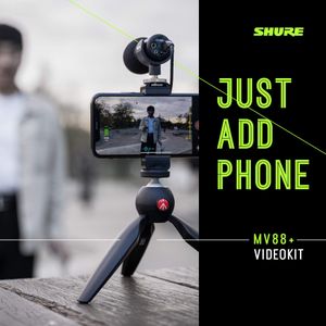 Shure MV88+ Video Kit – Portable Digital Microphone for Video Recording