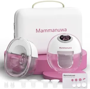 Mammanuwa Electric Breast Pump - Lightweight, Portable, & Hands-Free with Baby Mouth Technology - BPA-Free, 4 Modes, 9 Levels - Elevate Your Breastfeeding Style with Mammanuwa S32 (White)