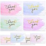 Gold And Watercolor Thank You Cards for Thank You Notes! Bulk Set of 48 Blank Cards with Envelopes for Baby Shower Note Cards, Wedding Thank You Cards and Bridal Shower Thankyou Card