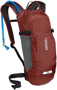 CamelBak Lobo 9 Bike Hydration Pack - Helmet Carry - Magnetic Tube Trap- 70oz, Fired Brick/Black