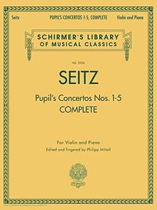 PUPIL'S CONCERTOS NOS. 1-5 COMPLETE VIOLIN AND PIANO: Schirmer Library of Classics Volume 2054 Violin and Piano