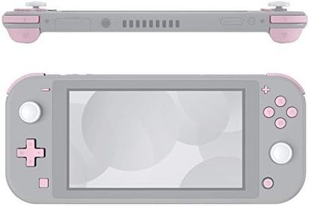 eXtremeRate Cherry Blossoms Pink Replacement ABXY Home Capture Plus Minus Keys Dpad L R ZL ZR Trigger for Nintendo Switch Lite, Full Set Buttons Repair Kits with Tools for Nintendo Switch Lite